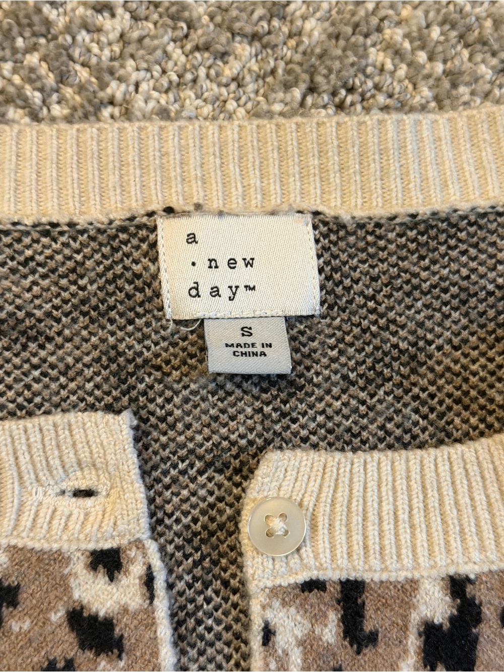 a new day Cream and Brown Leopard Print Cardigan - Picture 2 of 2